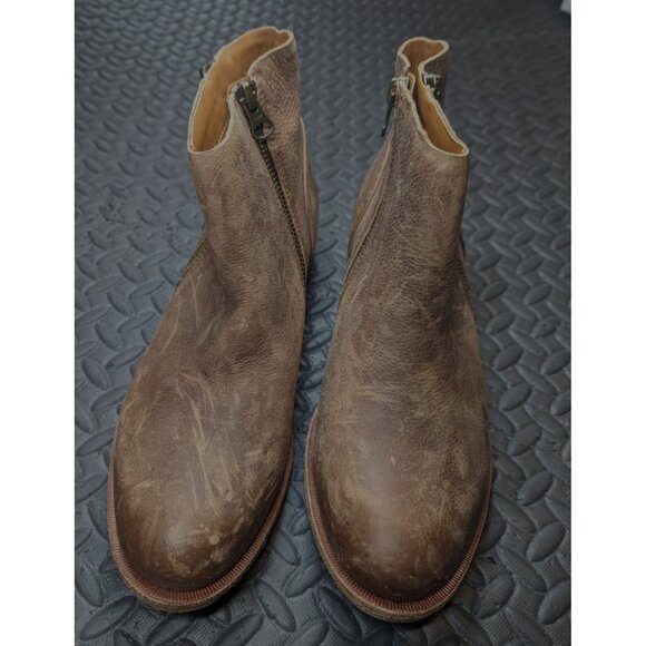 New Womens Kork-Ease Riley Brown Oiled Distressed‎ Leather Ankle Booties NWOB - Picture 2 of 8